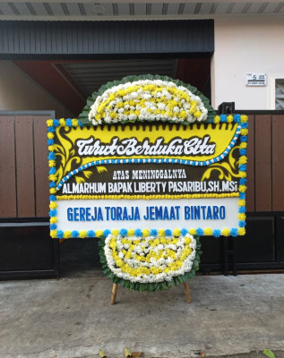 Papan Bunga Duka di Mangga Dua Selatan
